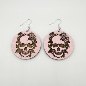 Ruusupääkallo-korvakorut