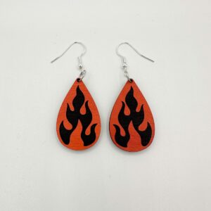 Liekki-korvakorut (useita värejä)