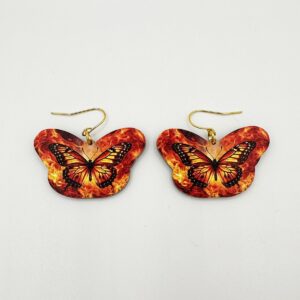 Tuliperhonen-korvakorut