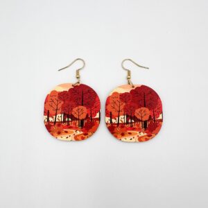 Syksyinen maisema -korvakorut