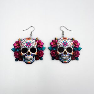 Karnevaalipääkallo-korvikset