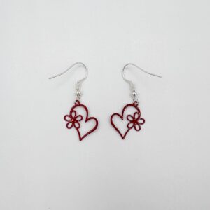 Kukka sydämessä -korvikset