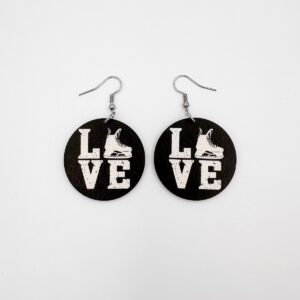 Jääkiekko LOVE -korvikset (useita värejä)