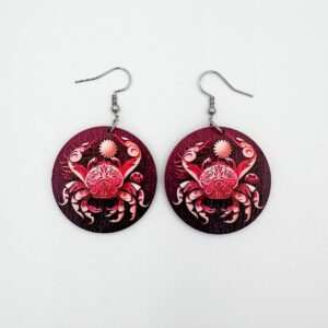 Värikkäät horoskooppi-korvikset: Rapu