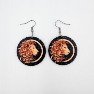 Värikkäät horoskooppi-korvikset: Leijona