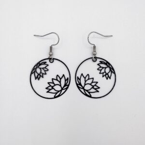 Metalliset lotus-korvikset (useita värejä)